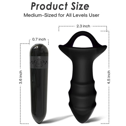 Vibrador de dedo e plug anal ARMONY KYLIN com controle remoto e design ergonómico.