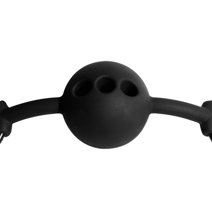 Mordaça de bola de silicone respirável FETISH SUBMISSIVE para bondage.