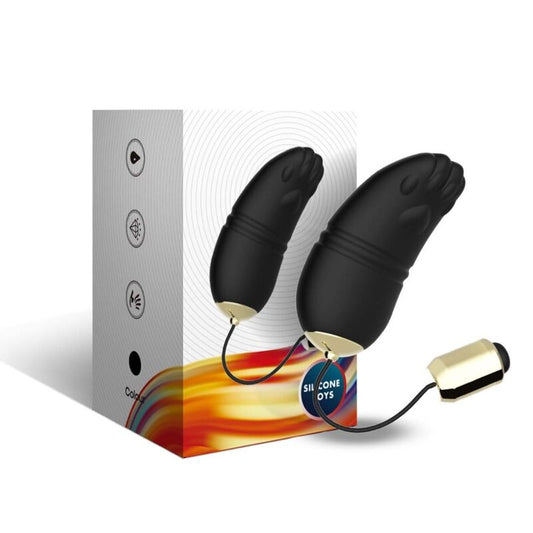 ARMONY Kitty Egg Vibrador G-Spot com Controle Remoto Preto, destacando seu design compacto e elegante.