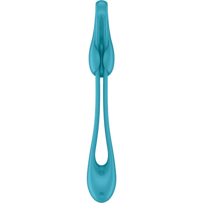 Satisfyer Plug & Play 1 Multivibrador Flexível para Casais, detalhe do design e material de silicone