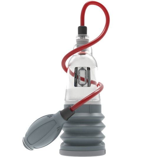 BATHMATE HydroXtreme 3 Transparente, bomba peniana de vácuo para aumento e potência.