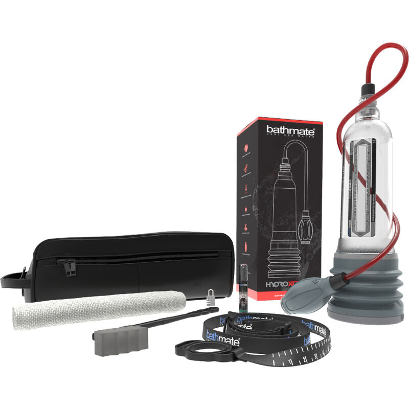 Bomba de pénis a vácuo hidráulica BATHMATE HydroXtreme 11 para aumento peniano e treino de hidroterapia.