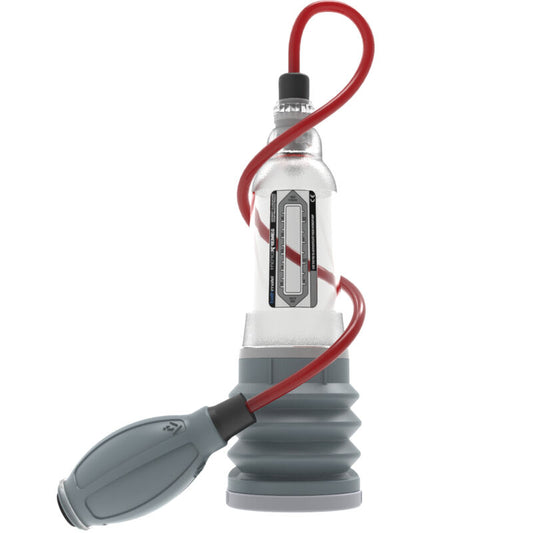 BATHMATE HydroXtreme 5 Bomba de Pénis X20 Potenciadora, detalhes do design e funcionalidade para aumento peniano.