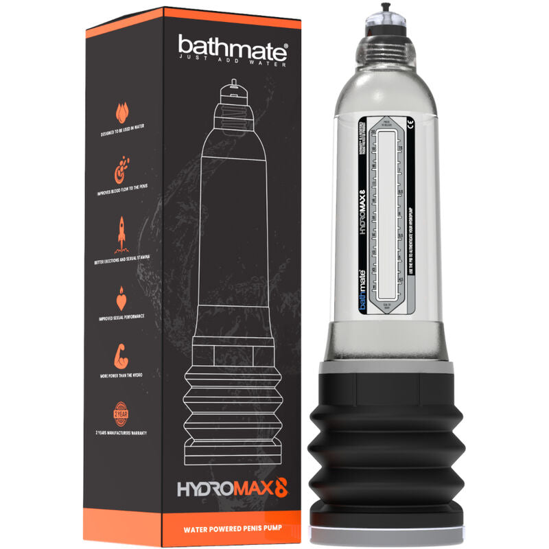 Bomba Peneana Hydromax 8 Transparente para Aumento y Erección