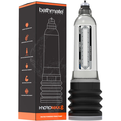 Bomba Peneana Hydromax 8 Transparente para Aumento y Erección
