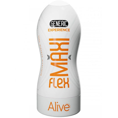Masturbador Masculino ALIVE Maxi Flex Realista Tamanho L, mostrando sua textura e abertura oral.