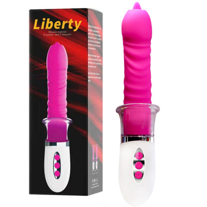 Imagem do Armony Vibrador Liberty com Impulso e Língua Estimuladora, destacando o seu design e funcionalidades.