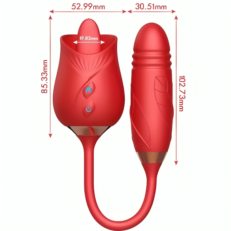 Vibrador ARMONY Flor Delight com funções de sucção e impulso.