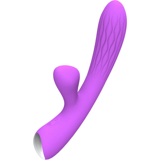 Vibrador Chelsea e Estimulador Flexível Armony Violeta com 36 modos de vibração
