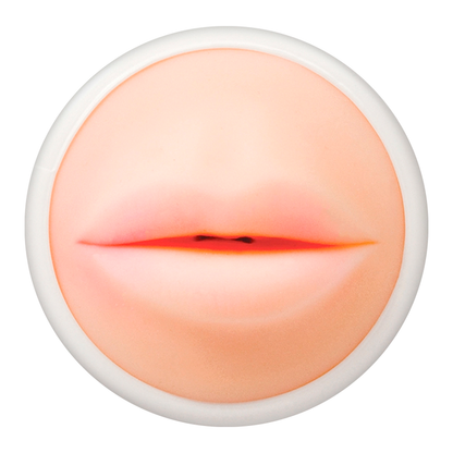 Detalhe do masturbador masculino ALIVE Maxi Flex Oral, mostrando a textura realista e o design ergonómico.