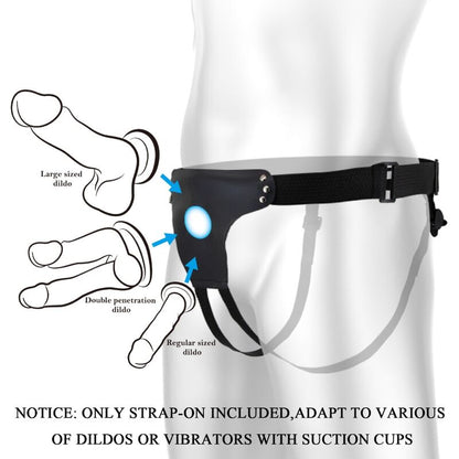 Close-up do Arnês de Alça Ajustável PRETTY LOVE, destacando seu design e fivelas ajustáveis.