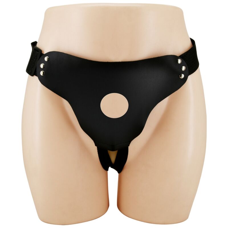 Close-up do Arnês de Alça Ajustável PRETTY LOVE, destacando seu design e fivelas ajustáveis.