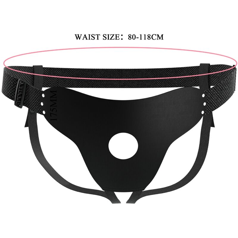 Close-up do Arnês de Alça Ajustável PRETTY LOVE, destacando seu design e fivelas ajustáveis.