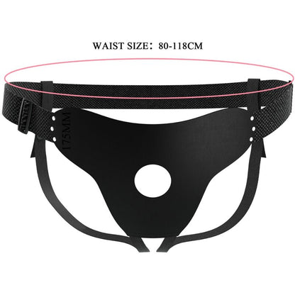 Close-up do Arnês de Alça Ajustável PRETTY LOVE, destacando seu design e fivelas ajustáveis.