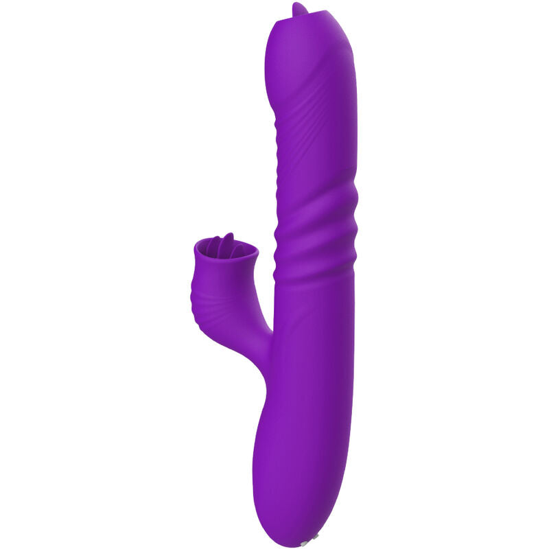 Vibrador Armony Fully G Spot de Coelho com aquecimento e estimulador de língua para prazer G-Spot e clitoriano.