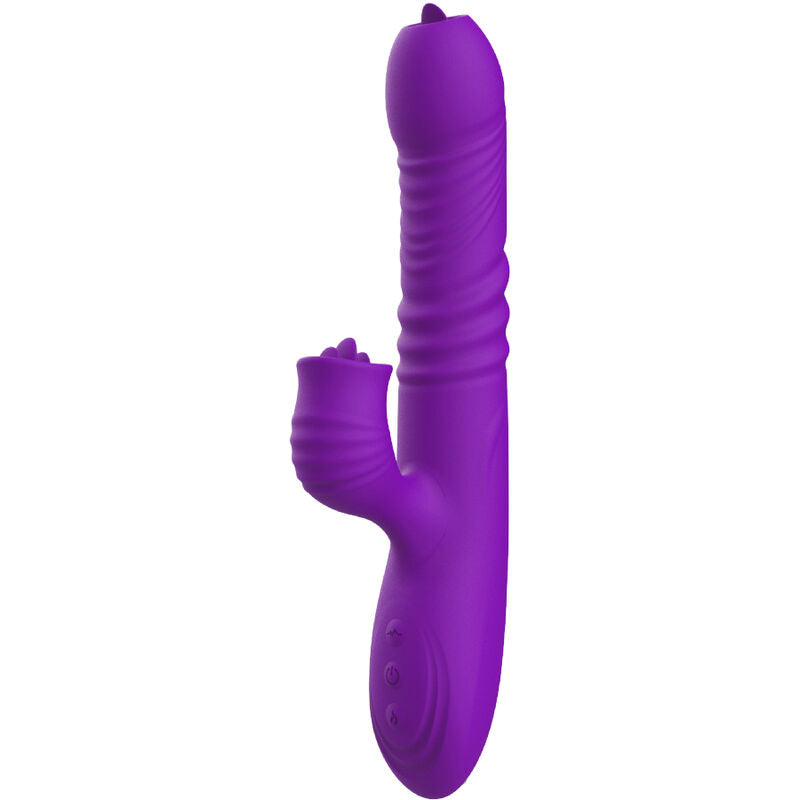 Vibrador Armony Fully G Spot de Coelho com aquecimento e estimulador de língua para prazer G-Spot e clitoriano.