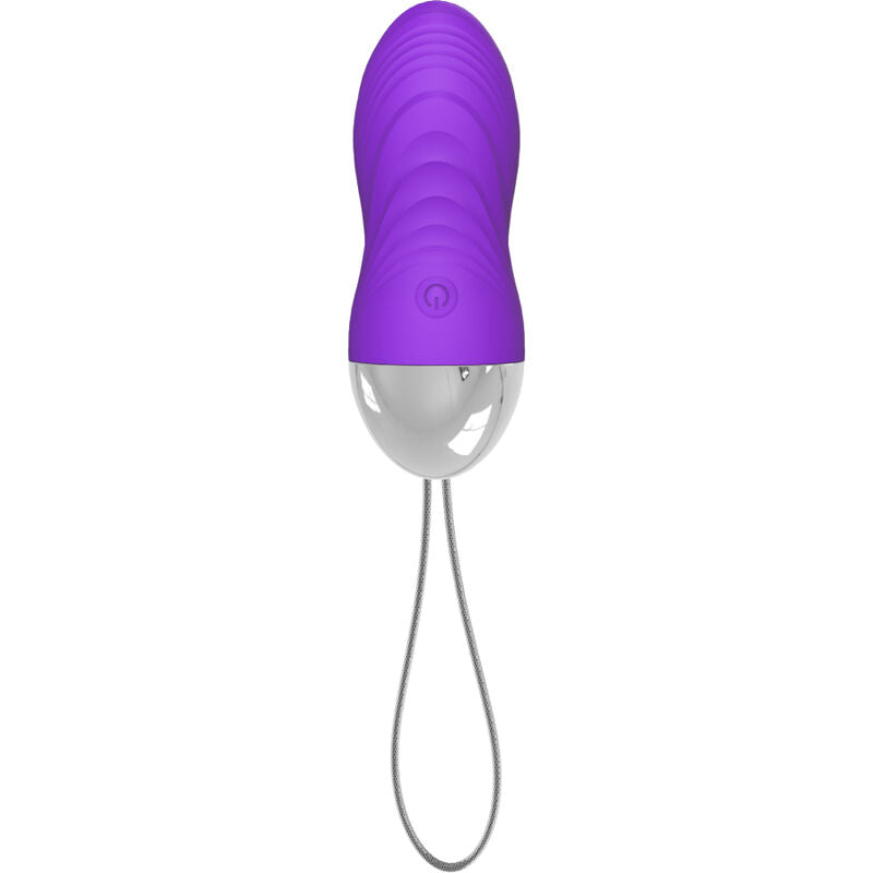 Ovo vibrante Armony violeta com controle remoto, exibindo seu design ergonómico e material de silicone macio.