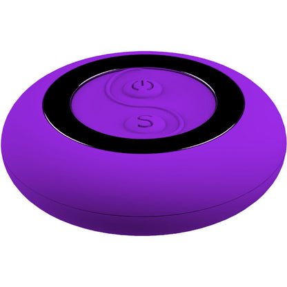 Ovo vibrante Armony violeta com controle remoto, exibindo seu design ergonómico e material de silicone macio.