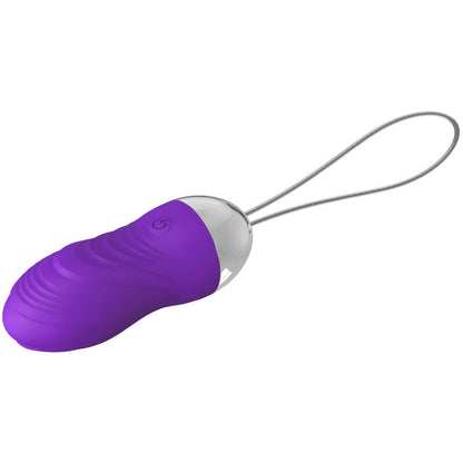 Ovo vibrante Armony violeta com controle remoto, exibindo seu design ergonómico e material de silicone macio.