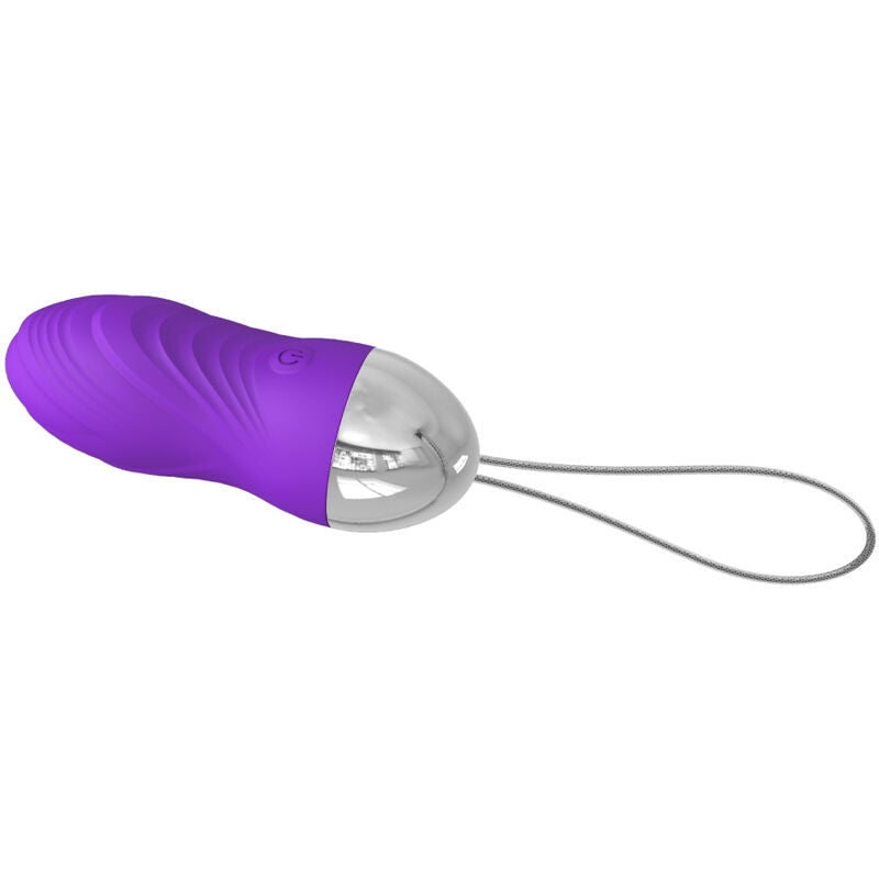 Ovo vibrante Armony violeta com controle remoto, exibindo seu design ergonómico e material de silicone macio.
