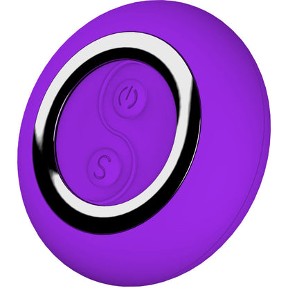 Ovo vibrante Armony violeta com controle remoto, exibindo seu design ergonómico e material de silicone macio.