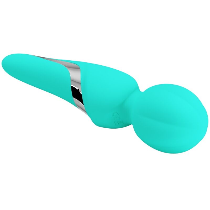 Varinha Vibradora PRETTY LOVE Walter Aqua Verde com 7 funções e silicone macio