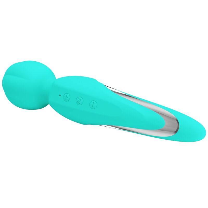 Varinha Vibradora PRETTY LOVE Walter Aqua Verde com 7 funções e silicone macio
