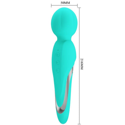 Varinha Vibradora PRETTY LOVE Walter Aqua Verde com 7 funções e silicone macio