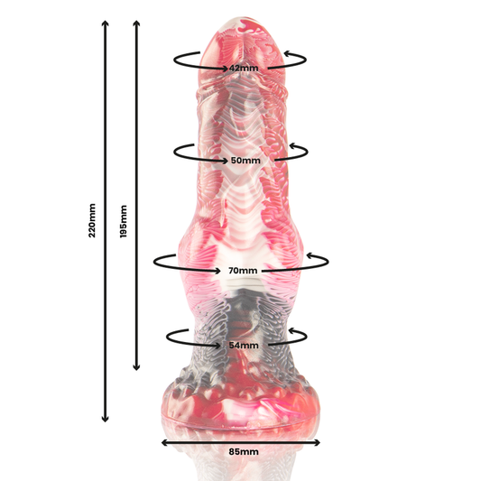 Dildo Epic Helios | Silicone com Testículos, Calor e Êxtase