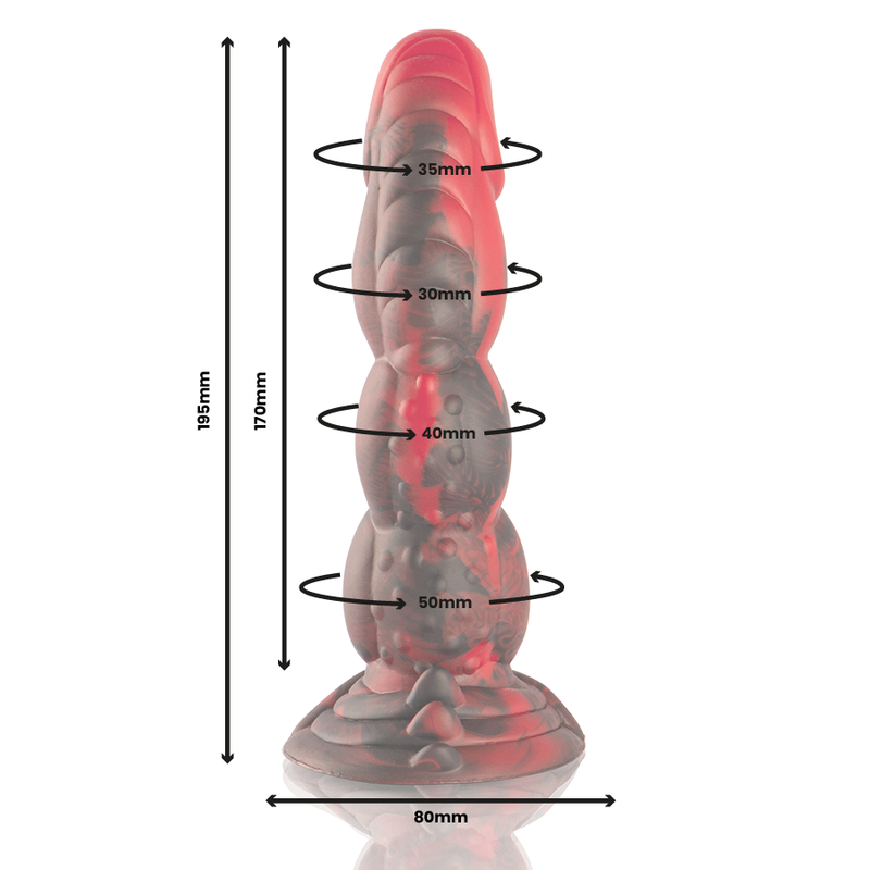 Dildo Epic Ares | Silicone com Textura Gradual e Prazer de Combate