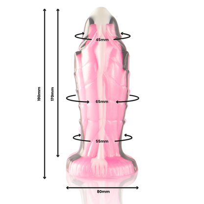 Dildo Triton da EPIC CYBERSILICOCK, em silicone, com design inspirado na mitologia marinha e textura realista.