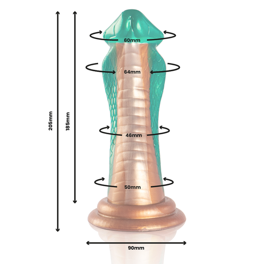 Dildo Epic Python | Silicone com Design de Cobra e Sensação Intensa