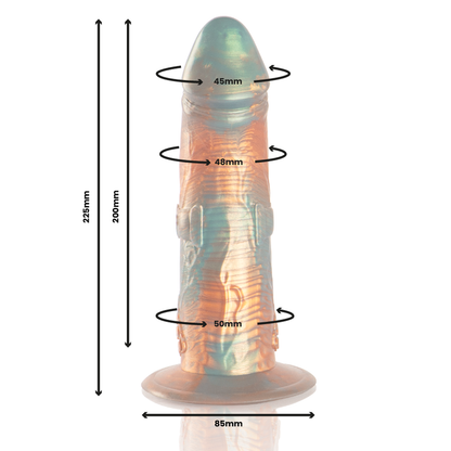 EPIC CYBERSILICOCK Dildo Talos com design mitológico em silicone premium.
