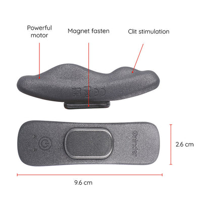 ONINDER Vibrador Clitoriano Manila recarregável com app, exibindo design discreto e material de silicone.