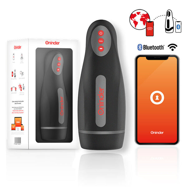 ONINDER – Seul Masturbador Masculino Recarregável 10 Velocidades – Aplicativo Gratuito