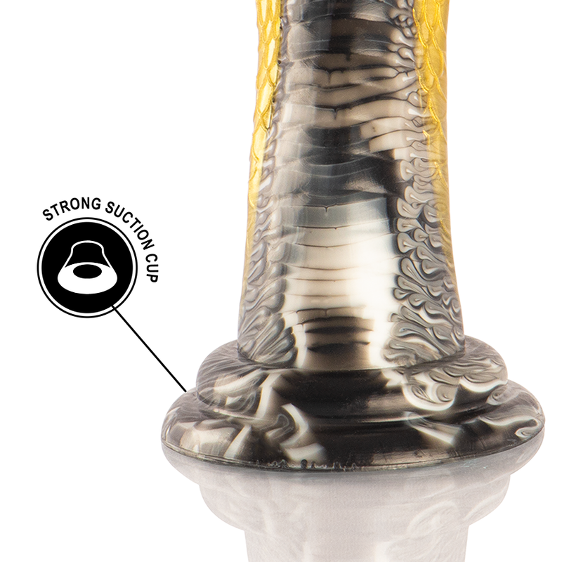 Dildo Epic Drakon | Silicone, Design Mitológico de Cobra e Grandeza