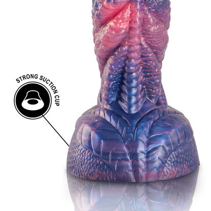 Dildo Dionysus EPIC CYBERSILICOCK em silicone com design vibrante e contornos estimulantes para prazer intenso.