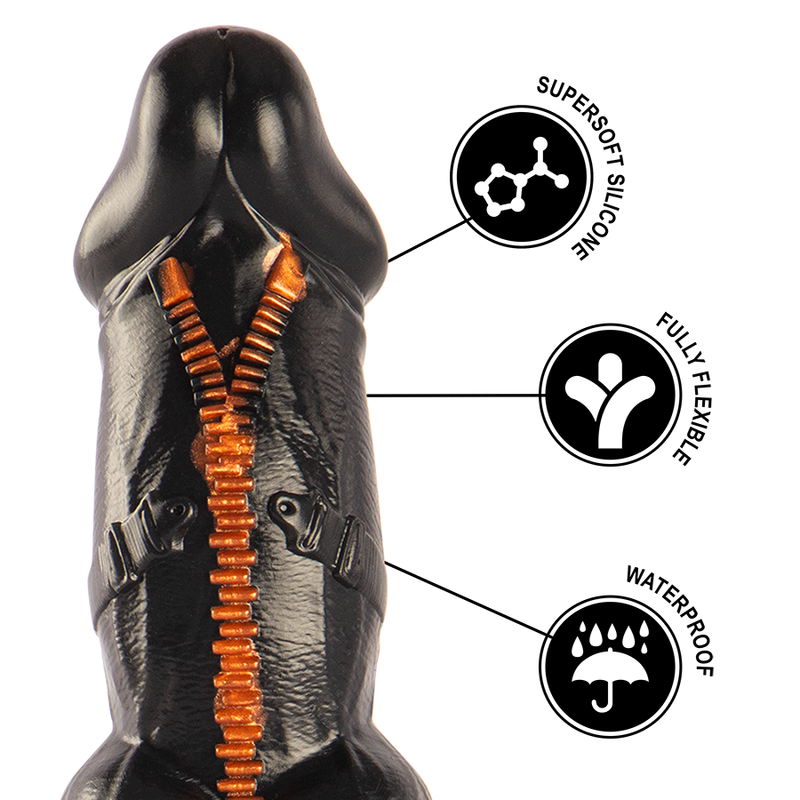 Vibrador EPIC Deimos em silicone com design ergonómico para estimulação intensa.