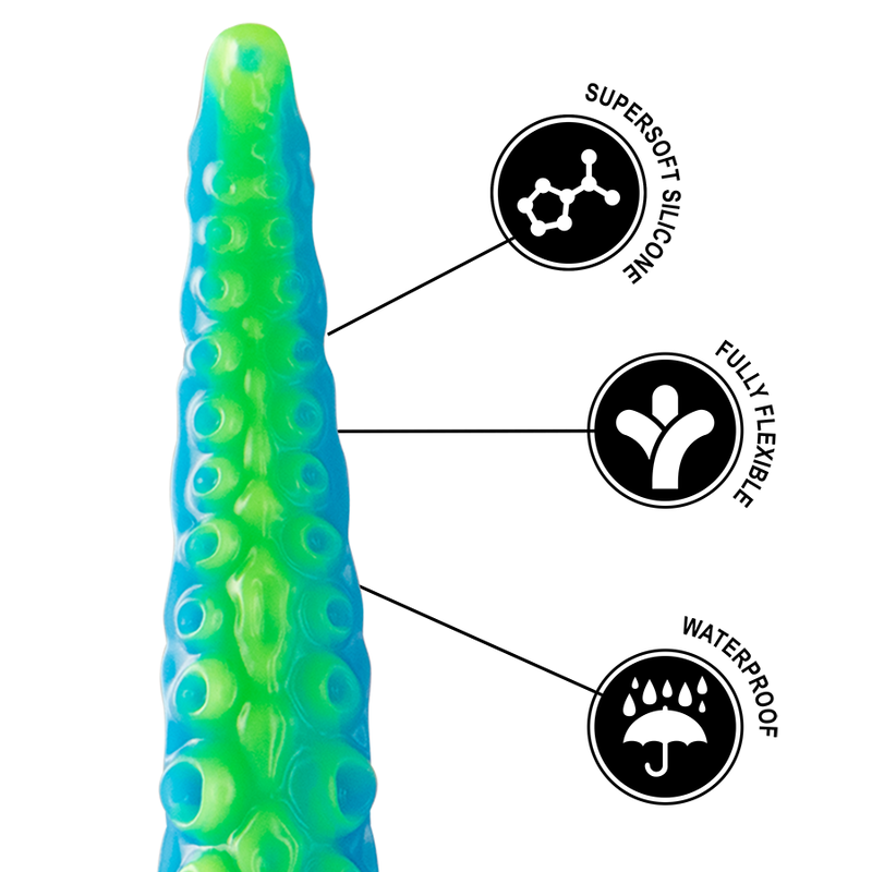 Dildo Epic Scylla | Silicone Fluorescente, Design de Tentáculo e Tamanho Grande