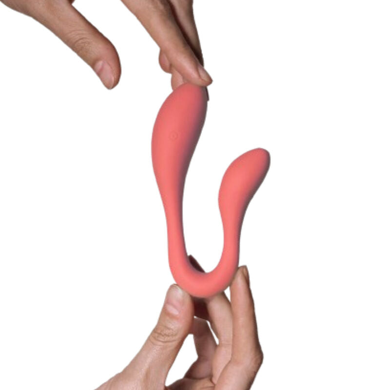Adrien Lastic Segredos de Casal II, vibrador duplo rosa com controle por aplicativo