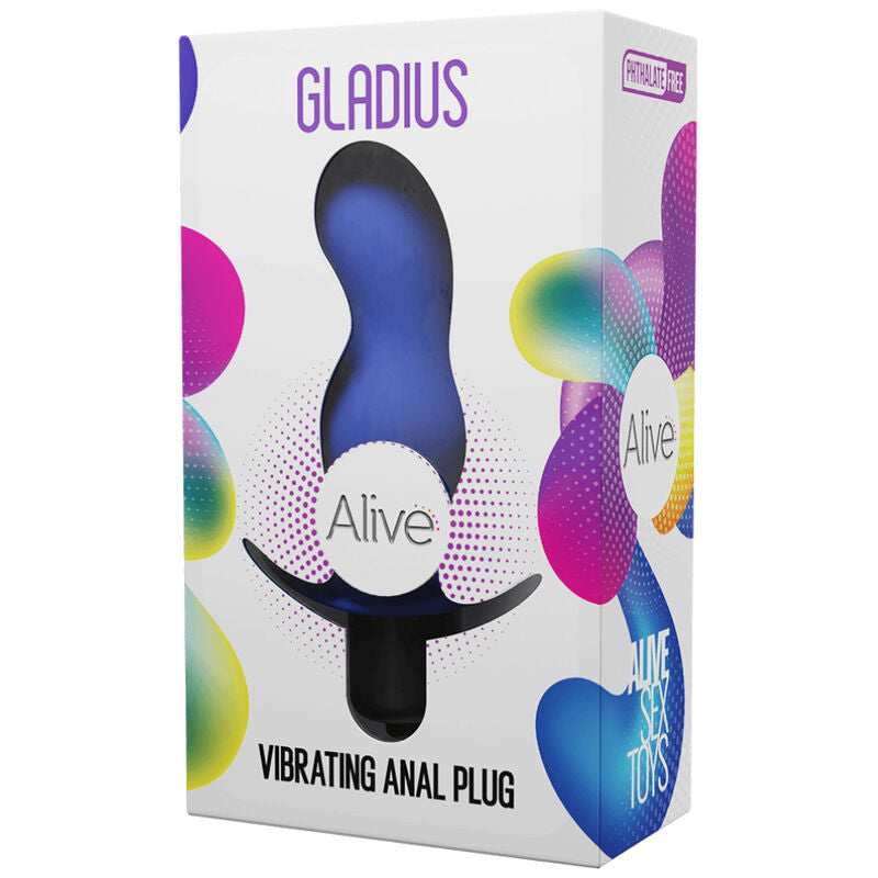 Alive Plug Vibrador Anal Gladius Recarregável para prazer e estimulação anal