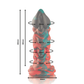 Dildo Epic Phobos | Silicone com Curvas, Design Mitológico e Plenitude - Tamanho Pequeno