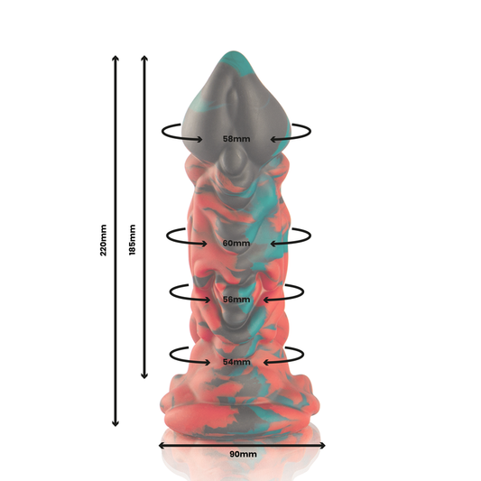 Dildo Epic Phobos | Silicone com Curvas, Design Mitológico e Plenitude - Tamanho Pequeno