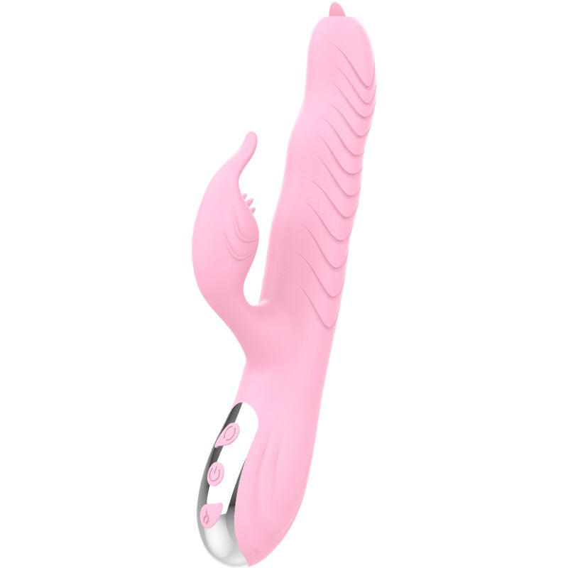 Vibrador Armony Marcia Dupla Língua com Thrusting e Efeito Calor para prazer íntimo.