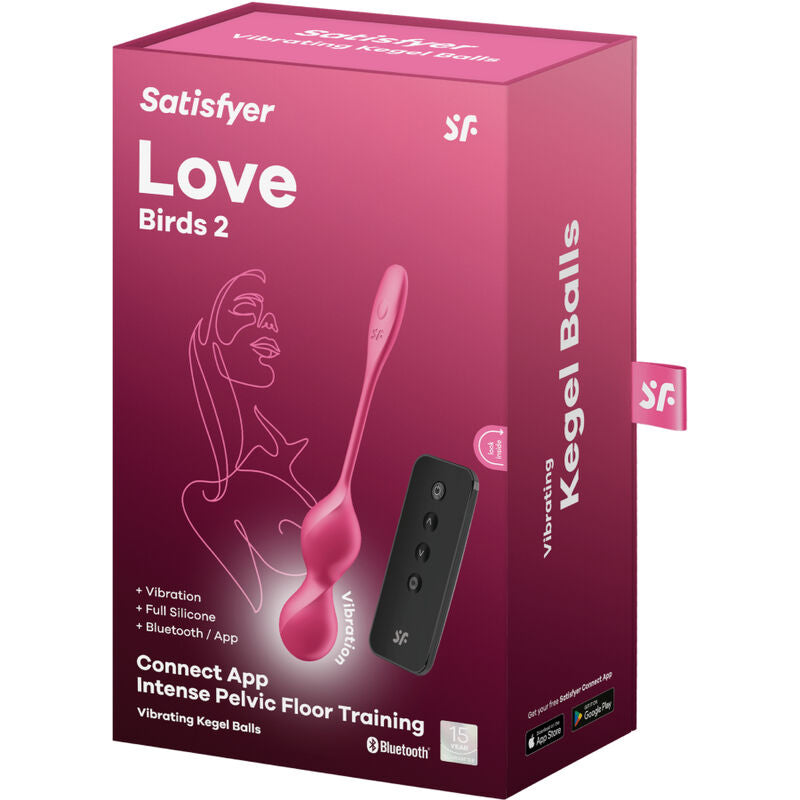 Satisfyer Love Birds 2 Bolas de Kegel Vibrantes com controlo via app e remoto