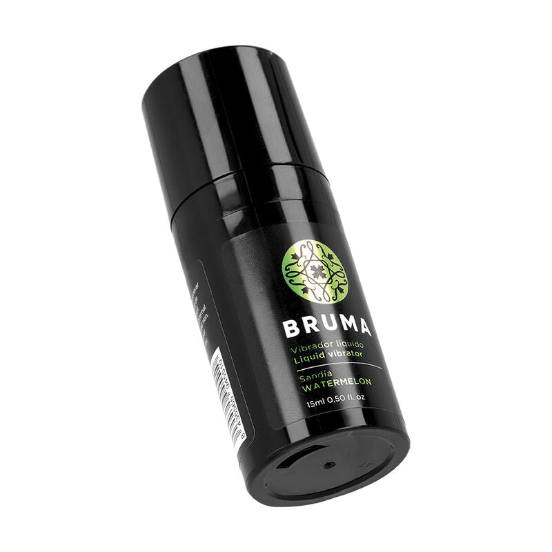 Bruma Vibrador Líquido Ultra Deslizante Sabor Melancia 15ml, ideal para prazer intenso.