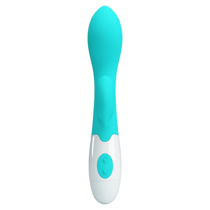 PRETTY LOVE Vibrador G-Spot e Clitoriano Brilhante Aqua Verde 30 Funções, ideal para estimulação dupla e prazer intenso