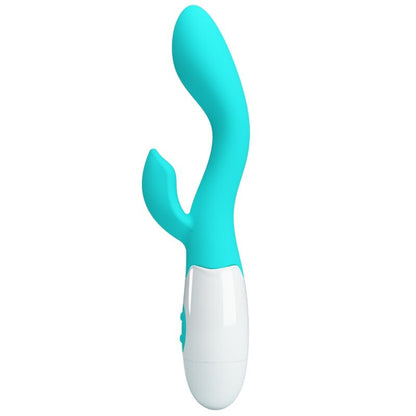 PRETTY LOVE Vibrador G-Spot e Clitoriano Brilhante Aqua Verde 30 Funções, ideal para estimulação dupla e prazer intenso