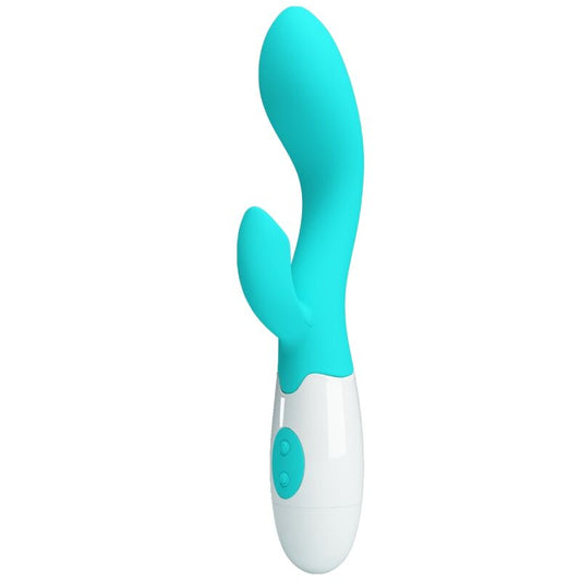 PRETTY LOVE Vibrador G-Spot e Clitoriano Brilhante Aqua Verde 30 Funções, ideal para estimulação dupla e prazer intenso
