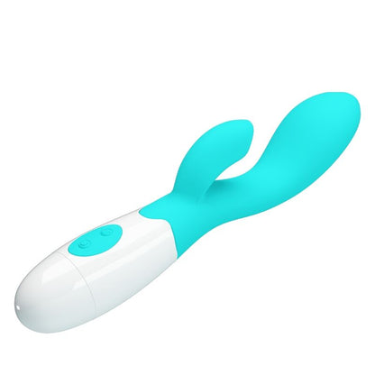PRETTY LOVE Vibrador G-Spot e Clitoriano Brilhante Aqua Verde 30 Funções, ideal para estimulação dupla e prazer intenso